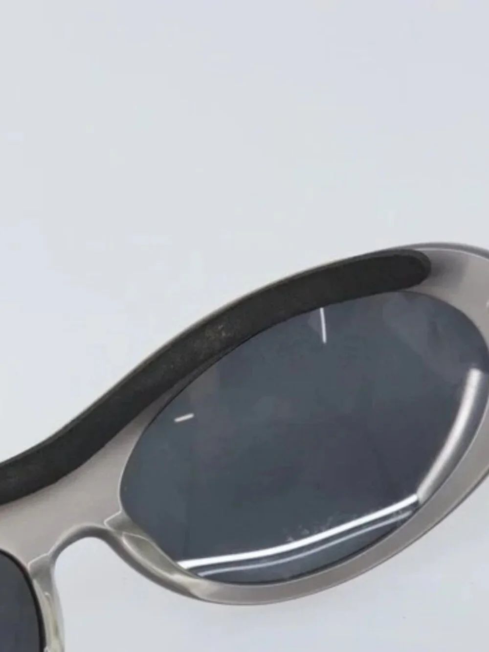 CHANEL Goggles Sunglasses plastic Black CC Auth SW1992